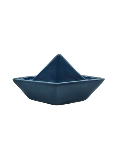 FIGURA DE BARCO AZUL MODELO MARE