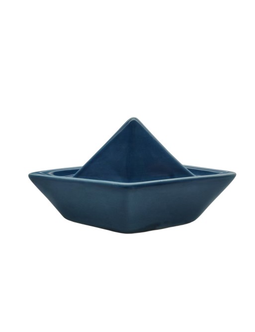 FIGURA DE BARCO AZUL MODELO MARE