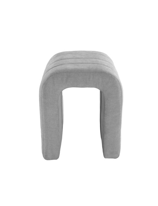 DARK GREY UPHOLSTERED STOOL DARK GREY UPHOLSTERED STOOL