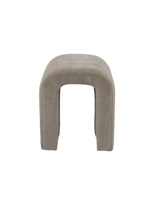 MODÈLE DE TABOURET EN VELOURS NATHAN BEIGE