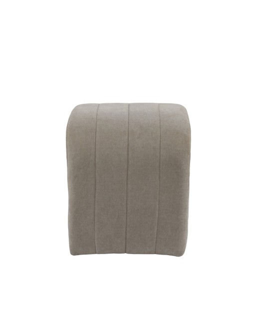 MODÈLE DE TABOURET EN VELOURS NATHAN BEIGE