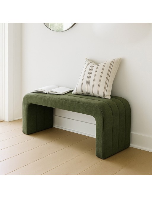 NATHAN MODEL VELVET BENCH GREEN NATHAN MODEL VELVET BENCH GREEN