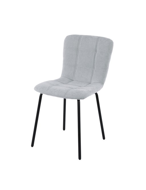 MODÈLE DE CHAISE REMBOURRÉE EN AMEL GRIS CLAIR MODÈLE DE CHAISE REMBOURRÉE EN AMEL GRIS CLAIR