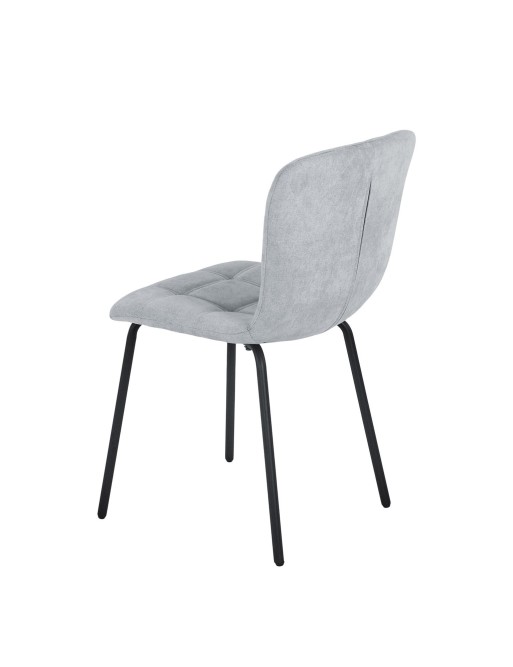 MODÈLE DE CHAISE REMBOURRÉE EN AMEL GRIS CLAIR MODÈLE DE CHAISE REMBOURRÉE EN AMEL GRIS CLAIR