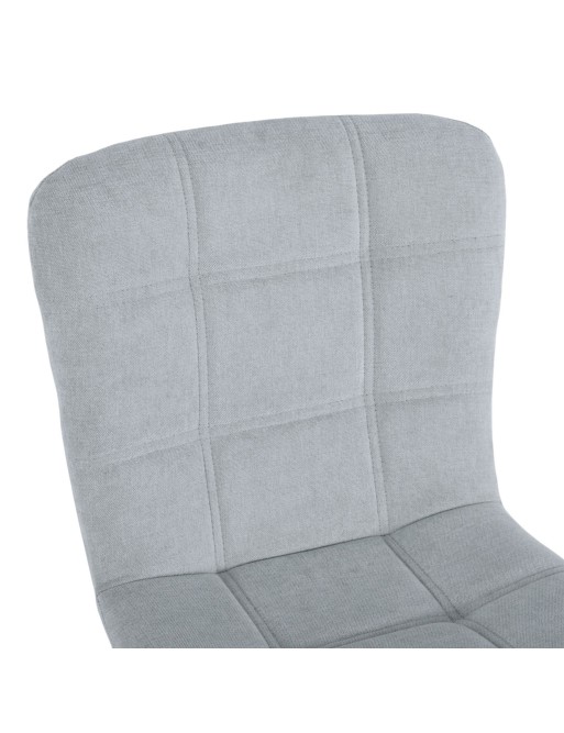 SILLA TAPIZADA MODELO AMEL GRIS CLARO