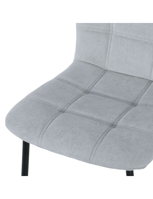 UPHOLSTERED CHAIR MODEL AMEL LIGHT GRAY UPHOLSTERED CHAIR MODEL AMEL LIGHT GRAY