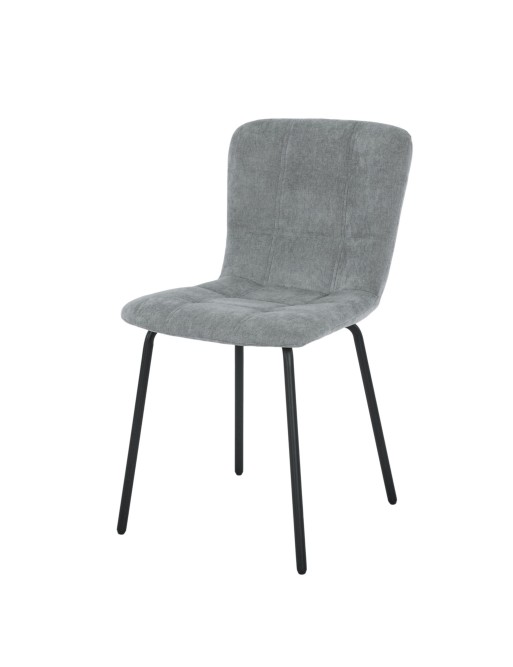 SILLA TAPIZADA MODELO AMEL GRIS OSCURO SILLA TAPIZADA MODELO AMEL GRIS OSCURO