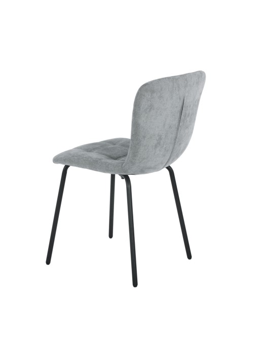 MODÈLE DE CHAISE REMBOURRÉE EN AMEL GRIS FONCÉ