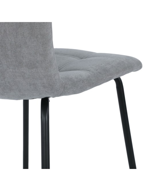 MODÈLE DE CHAISE REMBOURRÉE EN AMEL GRIS FONCÉ