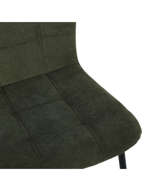 SILLA TAPIZADA MODELO AMEL VERDE