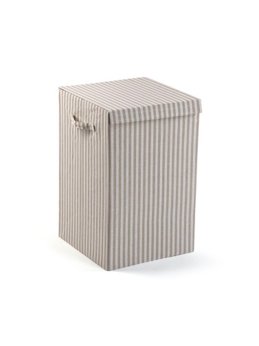 FOLDING LAUNDRY BASKET MODEL MOOR GRAY 35x35x55 CM