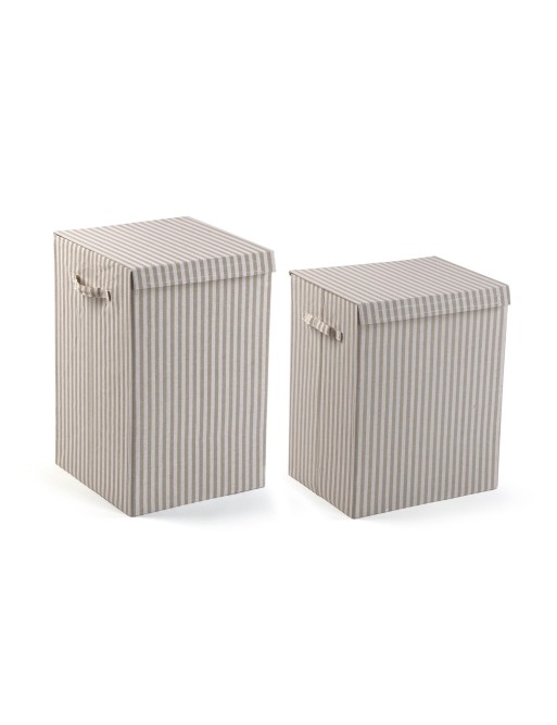 FOLDING LAUNDRY BASKET MODEL MOOR GRAY 35x35x55 CM FOLDING LAUNDRY BASKET MODEL MOOR GRAY 35x35x55 CM