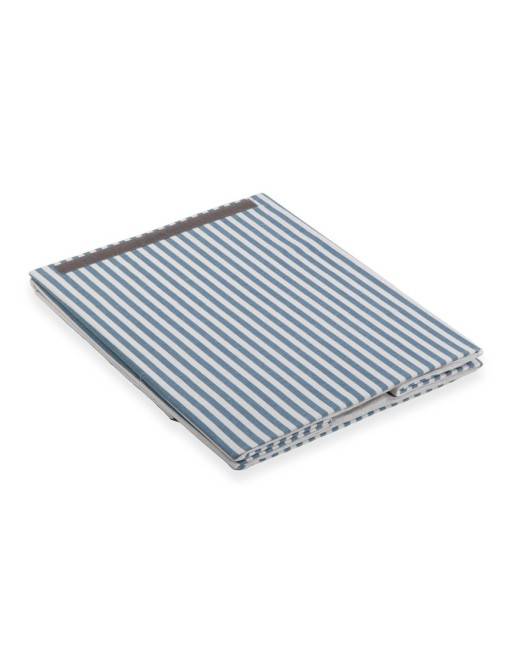 FOLDABLE BLUE STRIPED HAMPER