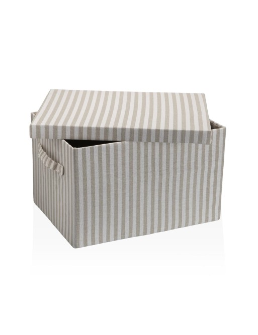 BOÎTE AVEC COUVERCLE MODÈLE PARAMO GRIS 40x30x25 CM BOÎTE AVEC COUVERCLE MODÈLE PARAMO GRIS 40x30x25 CM