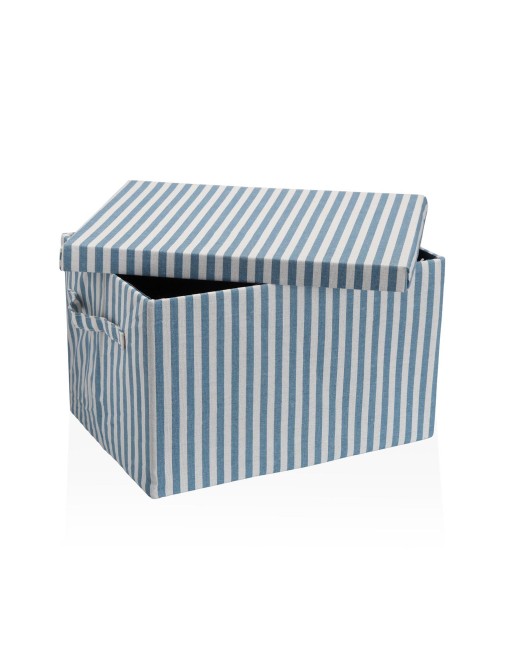 SCHACHTEL MIT DECKEL MODELL PARAMO BLAU 40x30x25 CM