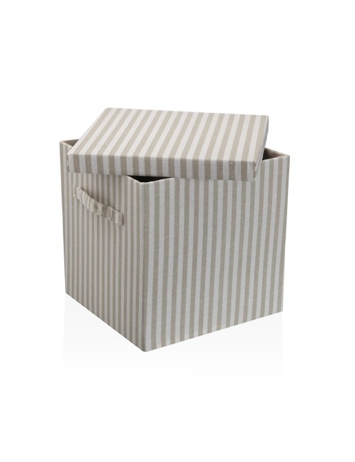 CAJA CUADRADA CON TAPA MODELO PARAMO GRIS 30x30x30 CM CAJA CUADRADA CON TAPA MODELO PARAMO GRIS 30x30x30 CM