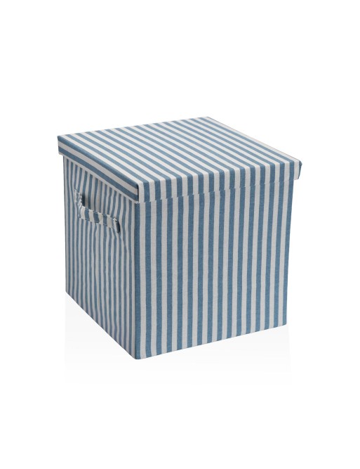 BOÎTE AVEC COUVERCLE MODÈLE PARAMO BLEU 30x30x30 CM