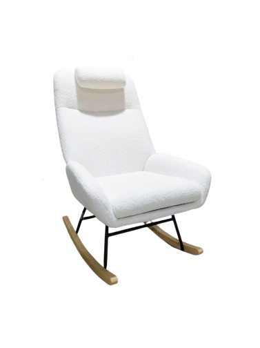 ROCKING CHAIR WITH PILLOW MODEL SORENA BEIGE