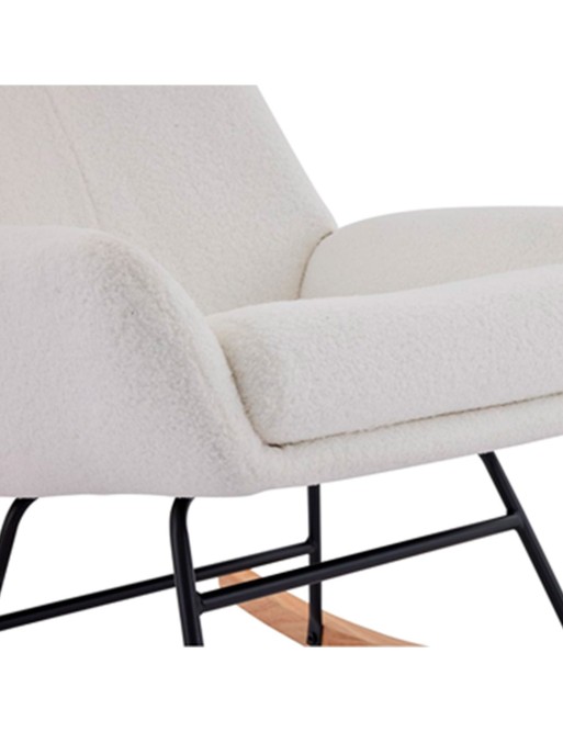 SILLA MECEDORA CON ALMOHADA MODELO SORENA BEIGE SILLA MECEDORA CON ALMOHADA MODELO SORENA BEIGE