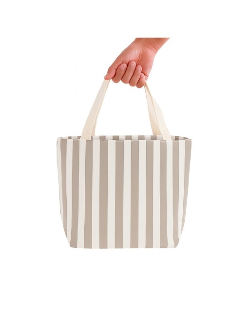 SHOPPING BAG MODEL CORDA BEIGE 23x9x22 CM
