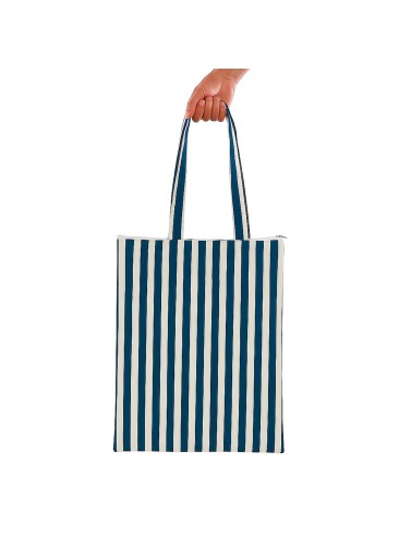 BOLSA PARA COMPRA MODELO CORDA AZUL MARINO