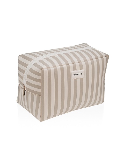 GROßE CORDA-BEIGE TOILETTENTASCHE 24x12x16 CM