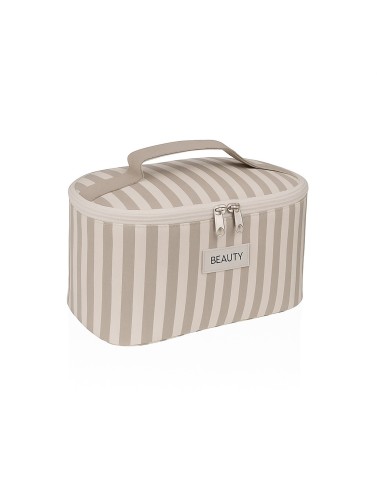 NECESER CON ASA MODELO CORDA BEIGE 20x12x12 CM