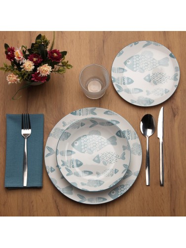 ENSEMBLE DE VAISSELLE MARIS BLUE MODÈLE 18 PIÈCES