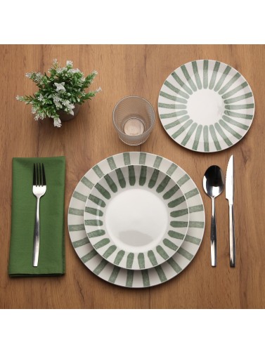 18-PIECE CROCKERY MODEL NIMBO GREEN