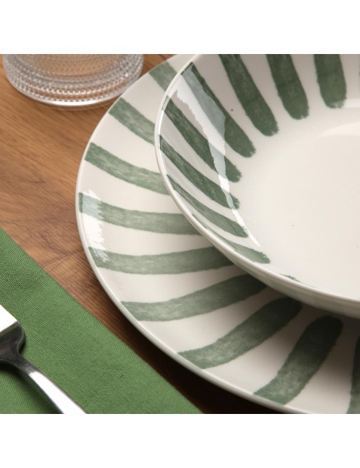 MODÈLE NIMBO GREEN EN VAISSELLE DE 18 PIÈCES MODÈLE NIMBO GREEN EN VAISSELLE DE 18 PIÈCES
