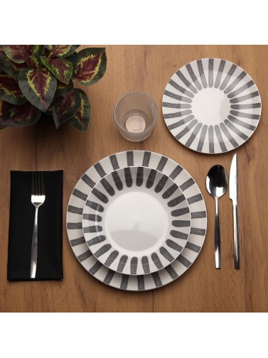 18-PIECE DINNERWARE SET MODEL NIMBO GRAY