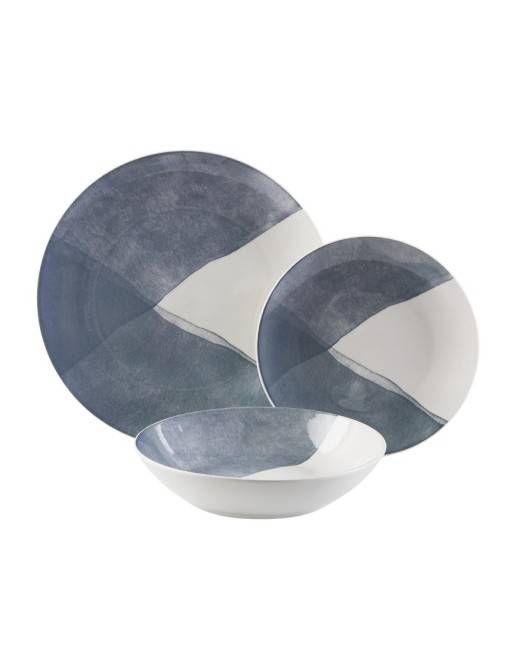 VAJILLA 18 PIEZAS PICNIC AZUL VAJILLA 18 PIEZAS PICNIC AZUL