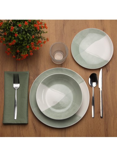 18-PIECE TABLEWARE MODEL NUBIA GREEN