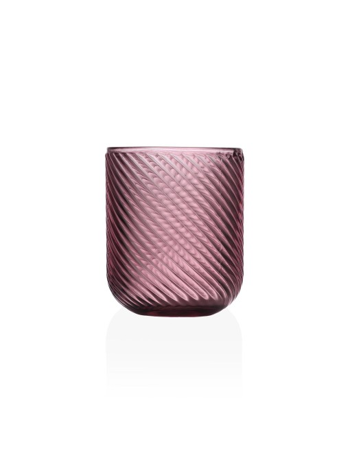 GOBELET EN VERRE MODÈLE NIVA ROSE DE 260 ML