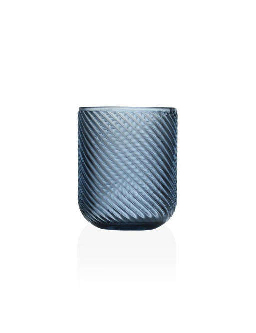 VASO DE CRISTAL DE 260ML MODELO NIVA AZUL