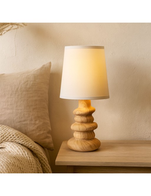 WOOD EFFECT TABLE LAMP MODEL CELIA
