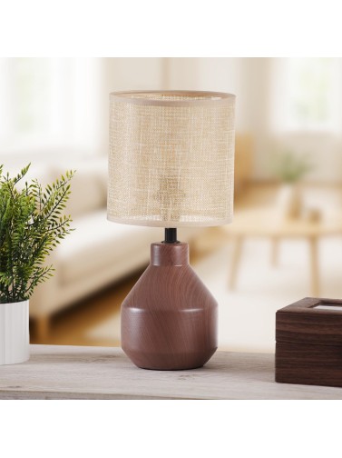 LÁMPARA DE SOBREMESA MODELO LUA MARRÓN OSCURO