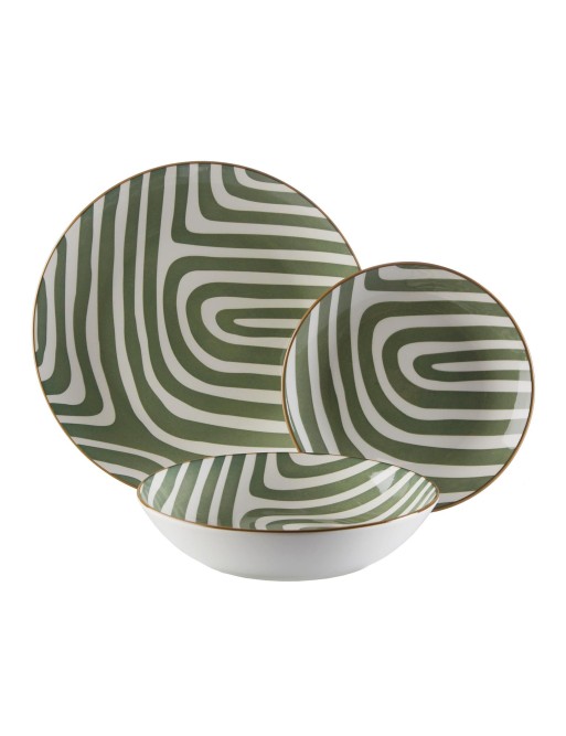 VAJILLA DE 18 PIEZAS MODELO YARIS VERDE VAJILLA DE 18 PIEZAS MODELO YARIS VERDE