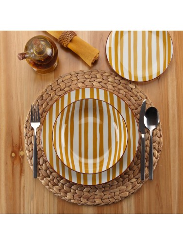 18-TEILIGES BESTECKSET MODELL NERINA YELLOW