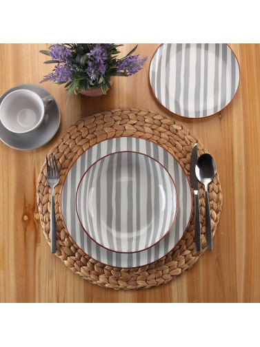 SERVISTIKSET MIT 18 TEILEN MODELL NERINA GRAY