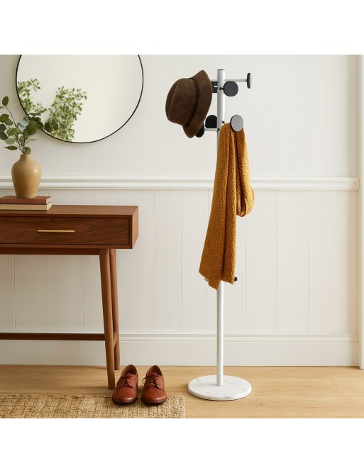 PORTE-MANTEAU BLANC MODÈLE TADES