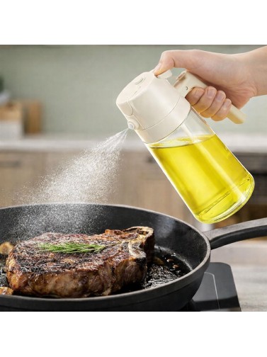 PULVÉRISATEUR À HUILE EN VERRE MODÈLE BLANC 450ML