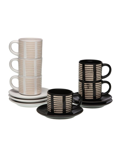 ENSEMBLE DE 6 TASSES À CAFÉ AVEC ASSIETTE MODÈLE BANTU ENSEMBLE DE 6 TASSES À CAFÉ AVEC ASSIETTE MODÈLE BANTU