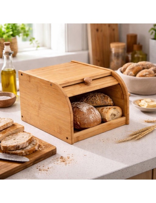 PANERA DE BAMBÚ CON TAPA