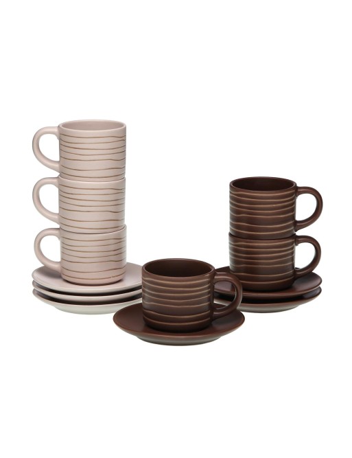 SET OF 6 COFFEE CUPS WITH SAUCER MODEL ORIGIN