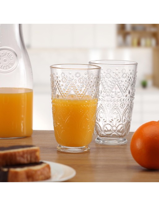 SIX GLASS GLASSES CAPACITY 470 ML