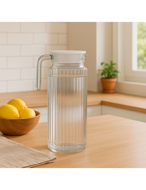 JARRA DE CRISTAL 1100 ML (25x12,5x9,5 CM)