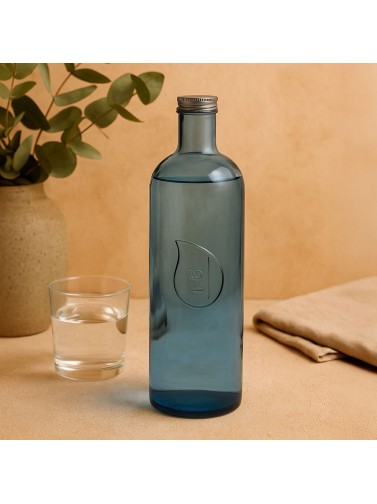 BOTELLA DE 1600ML MODELO GOTA AGUA AZUL