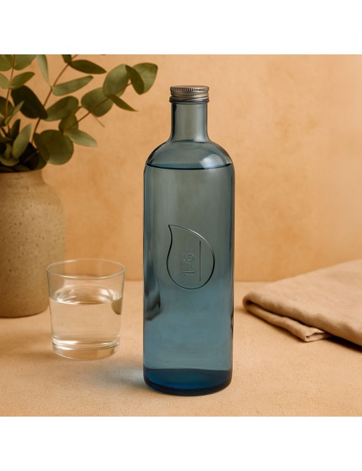 BOUTEILLE 1600ML BLEU GOUTTE D’EAU MODÈLE BOUTEILLE 1600ML BLEU GOUTTE D’EAU MODÈLE