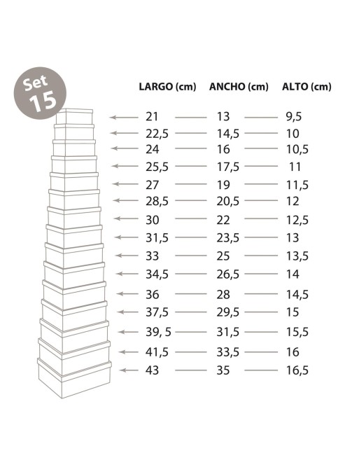SET 15 GESTREIFTE KARTONS SET 15 GESTREIFTE KARTONS